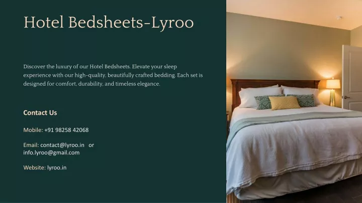 hotel bedsheets lyroo
