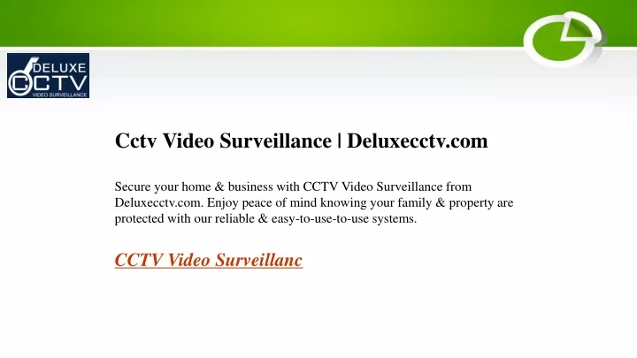 cctv video surveillance deluxecctv com secure