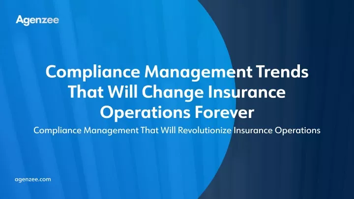 compliance management trends that will change
