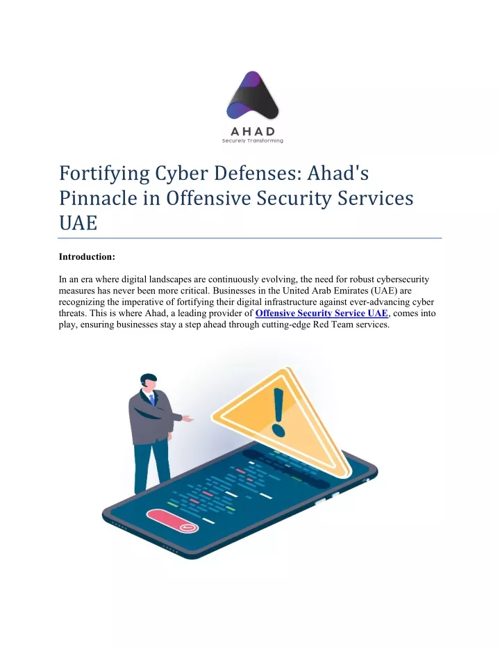 fortifying cyber defenses ahad s pinnacle