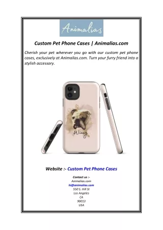 Custom Pet Phone Cases  Animalias.com