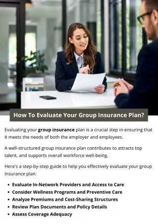 How To Evaluate Your Group Insurance Plan?