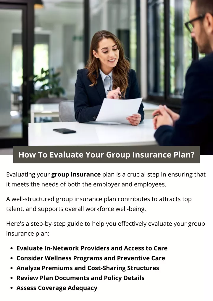 how to evaluate your group insurance plan