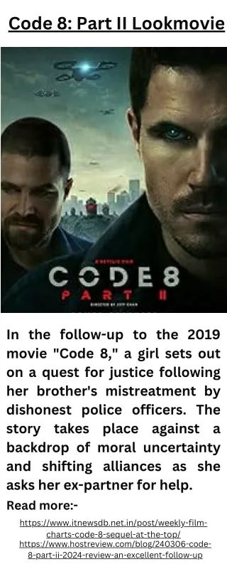 Code 8 Part II Lookmovie - Check Review And Watch Now