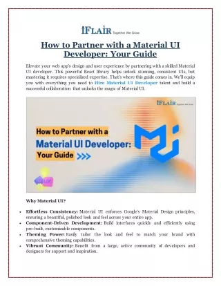 How to Partner with a Material UI Developer Your Guide