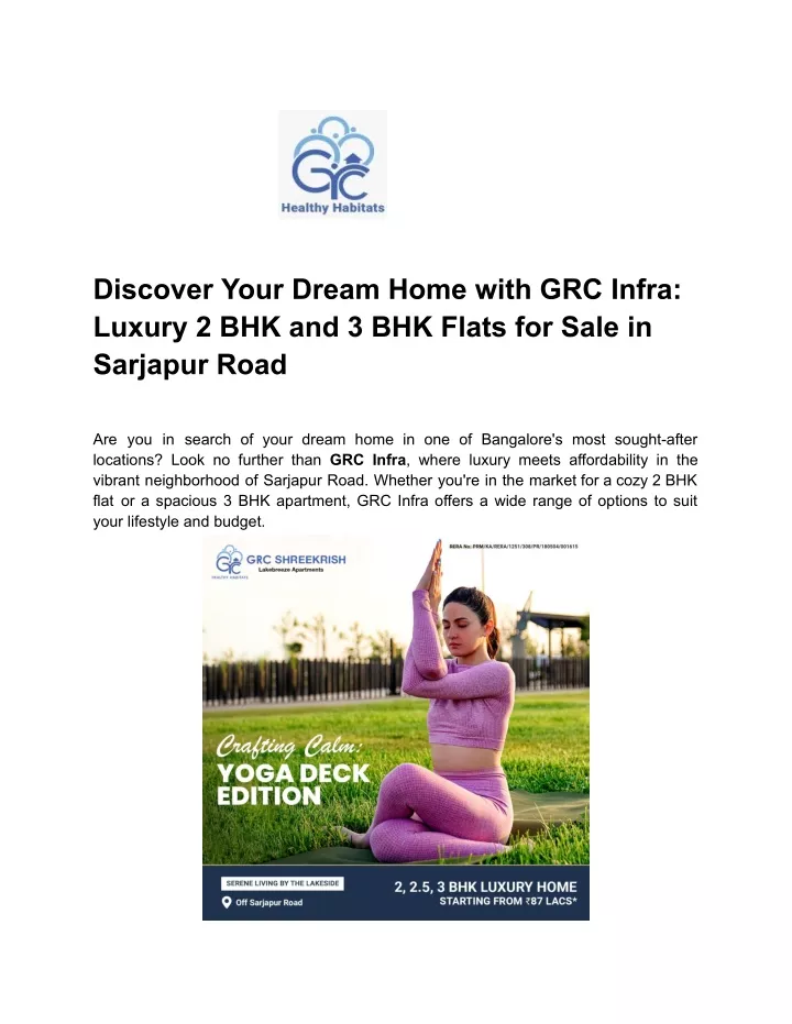 discover your dream home with grc infra luxury