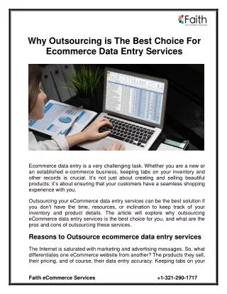 why outsourcing is the best choice for ecommerce