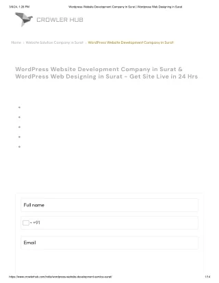WordPress Website Maintenance Service In Surat | Crowlerhub