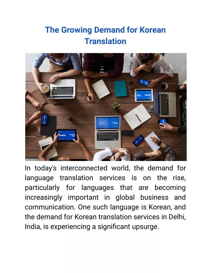 the growing demand for korean translation