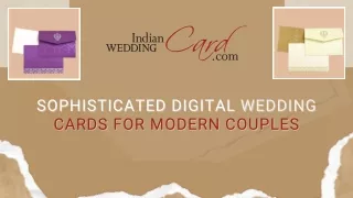 Sophisticated Digital Wedding Cards for Modern Couples