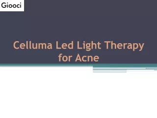 Celluma Led Light Therapy for Acne