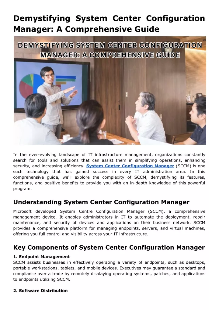 demystifying system center configuration manager