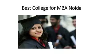Best College for MBA Noida