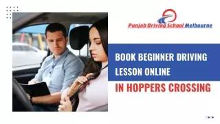 Book Beginner Driving Lesson Online in Hoppers Crossing