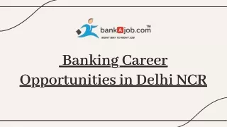 Bank Jobs in Delhi NCR