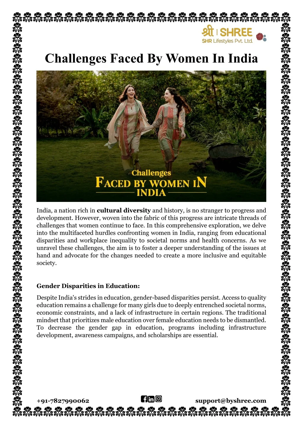PPT - Challenges Faced By Women In India PowerPoint Presentation, free ...