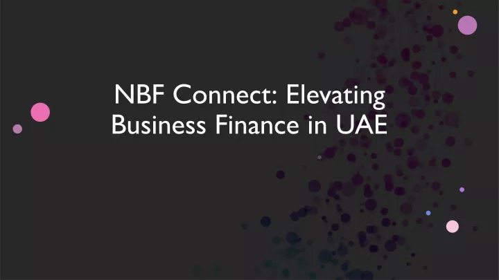 nbf connect elevating business finance in uae