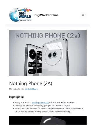 Nothing Phone (2A)