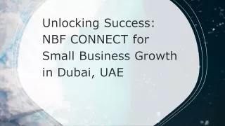 NBF CONNECT for small business