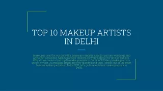 Top 10 Makeup Artists In Delhi