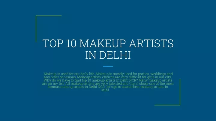 top 10 makeup artists in delhi