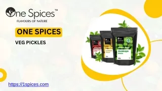 Welcome to a World of Flavor: 1Spices Veg Pickles Collection