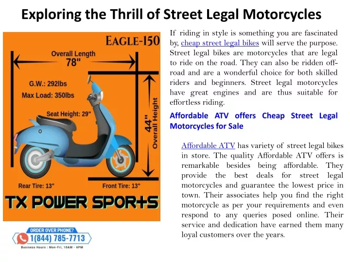 exploring the thrill of street legal motorcycles