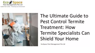 The Ultimate Guide to Pest Control Termite Treatment: How Termite Specialists Ca