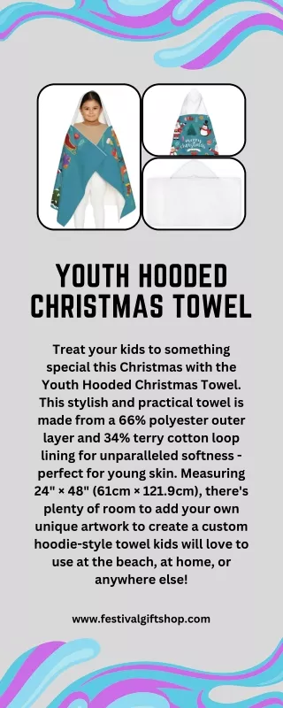 Youth Hooded Christmas Towel (1)