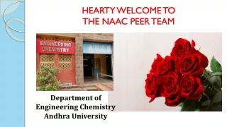hearty welcome to the naac peer team