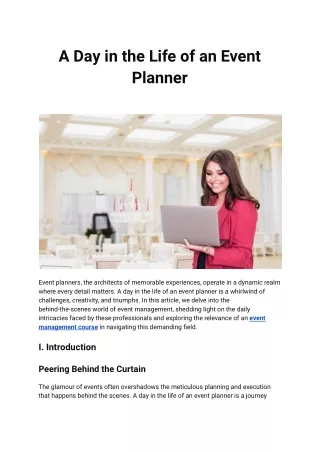 A Day in the Life of an Event Planner_ Unveiling the Behind-the-Scenes World of Event Management