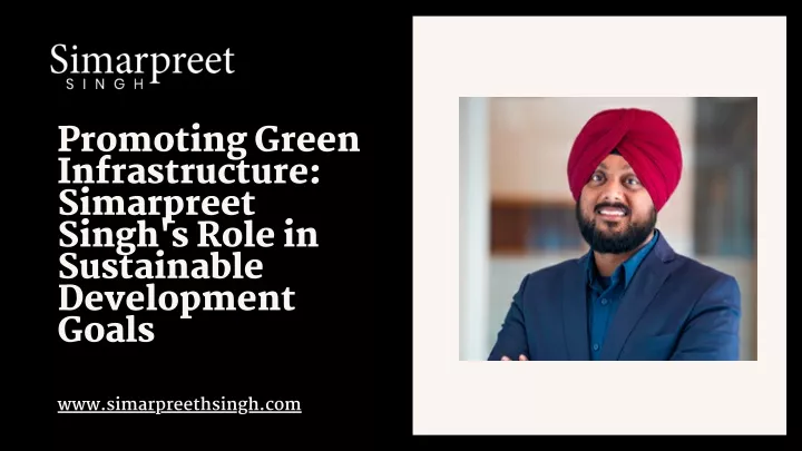 promoting green infrastructure simarpreet singh