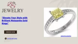 Exquisite Gold Moissanite Jewelry Collection