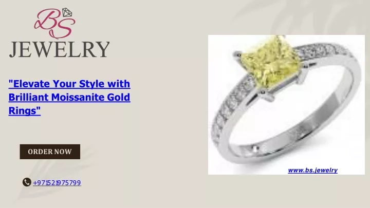 elevate your style with brilliant moissanite gold rings