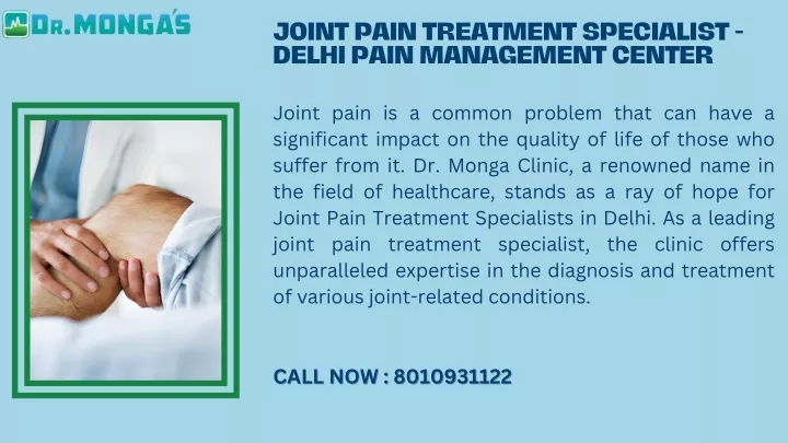 joint pain treatment specialist delhi pain