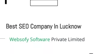 Best SEO Company In Lucknow | Websofy Software Pvt. Ltd