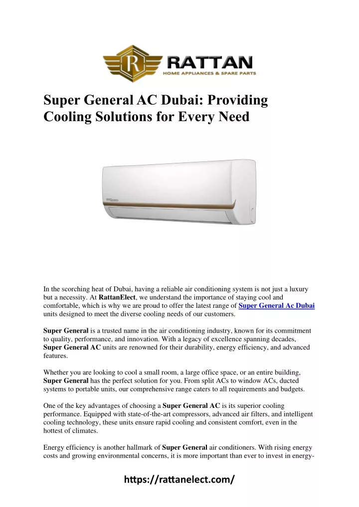 super general ac dubai providing cooling