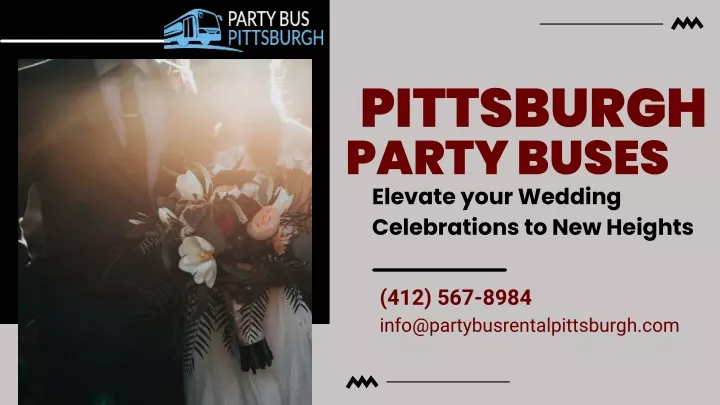 pittsburgh party buses elevate your wedding