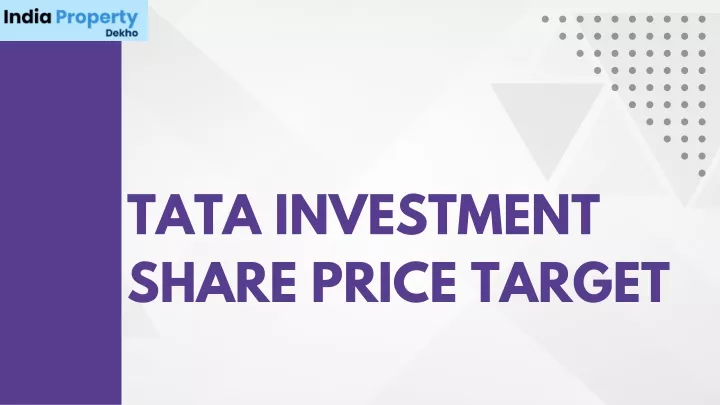tata investment share price target