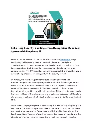 Enhancing Security: Building a Face Recognition Door Lock System with Raspberry