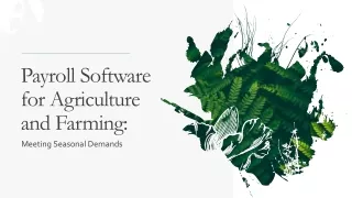 Payroll Software for Agriculture and Farming