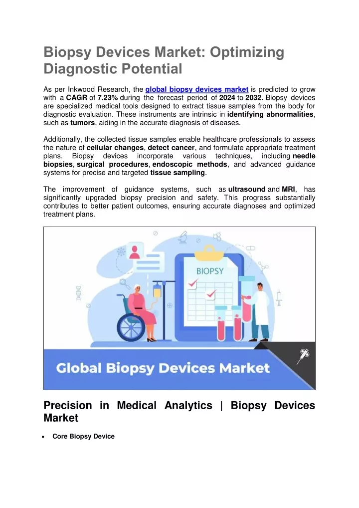 biopsy devices market optimizing diagnostic