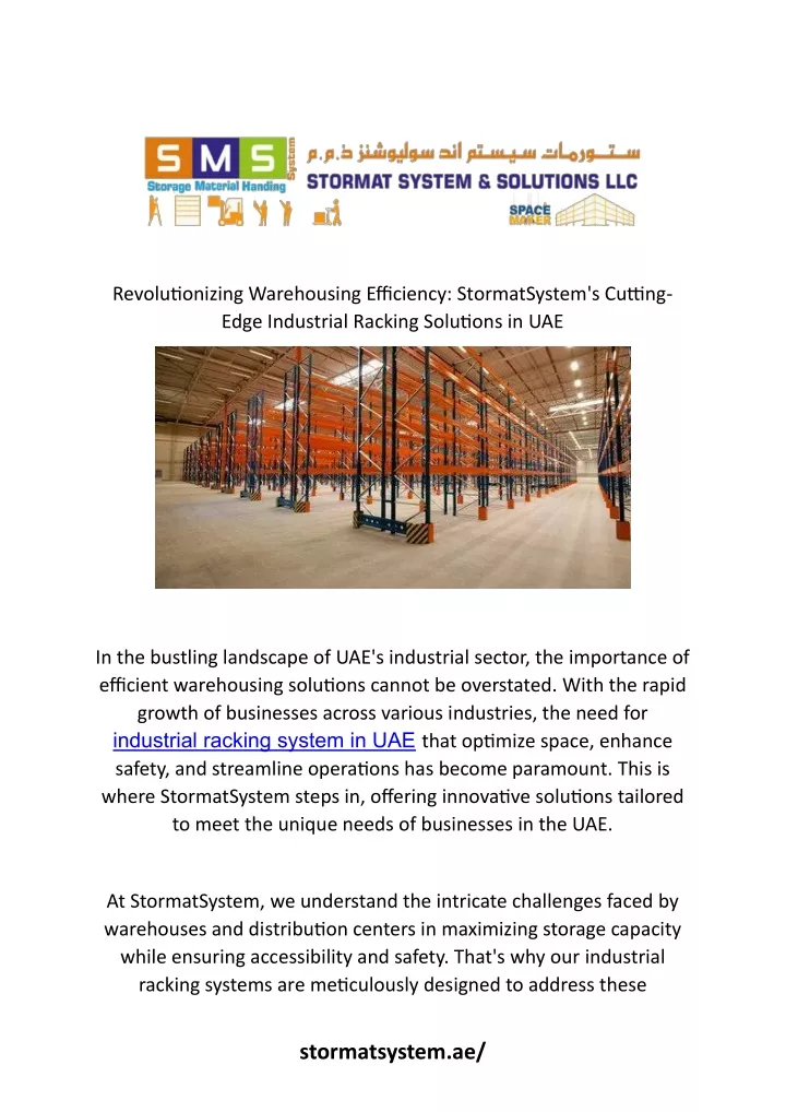 revolutionizing warehousing efficiency