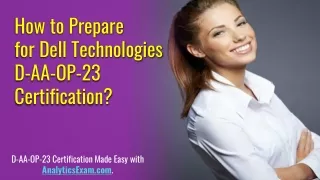 Dell Technologies D-AA-OP-23  Exam | Start Your Preparation