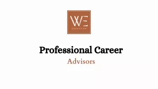 Professional Career Advisors In Canada