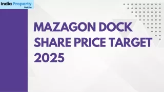 Mazagon Dock Share Price Target  2025