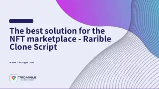 The best solution for the NFT marketplace - Rarible Clone Script