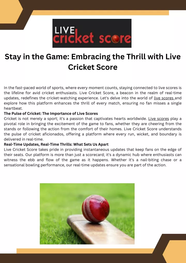stay in the game embracing the thrill with live