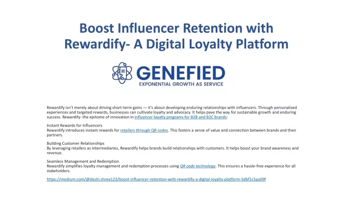 boost influencer retention with rewardify a digital loyalty platform