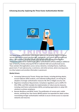 enhancing security exploring the three factor